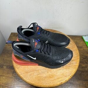 Nike Air Max 270 Black Red Blue Mens Athletic Shoes Size 9.5 DO6678-001